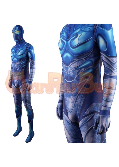 Blue Beetle Jaime Reyes Costume Cosplay Bodysuit for Adult Kid