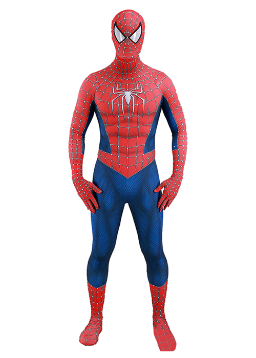 Spider Man 2 Tobey Maguire Cosplay Peter Parker Bodysuit for Adult Kid