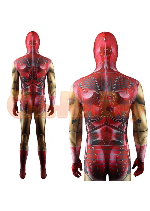 Iron Man Tony Stark Costume Cosplay Bodysuit for Adult Kid