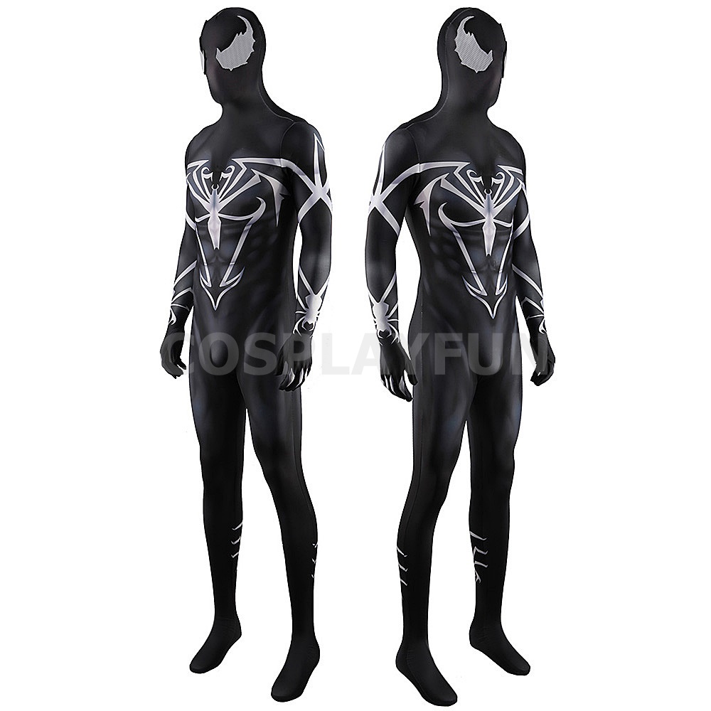 Spider-Man Ultimate Symbiote Venom Costume Cosplay Bodysuit for Adult Kid