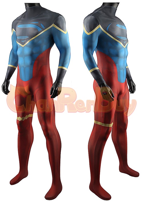 Young Justice Superboy Costume Cosplay Bodysuit Ver. 3 For Adult Kid