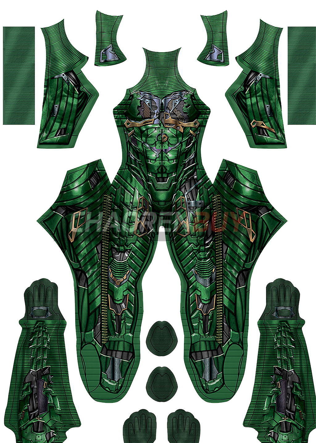 Green Goblin Costume Spider-Man: No Way Home Cosplay Bodysuit for Adult Kids