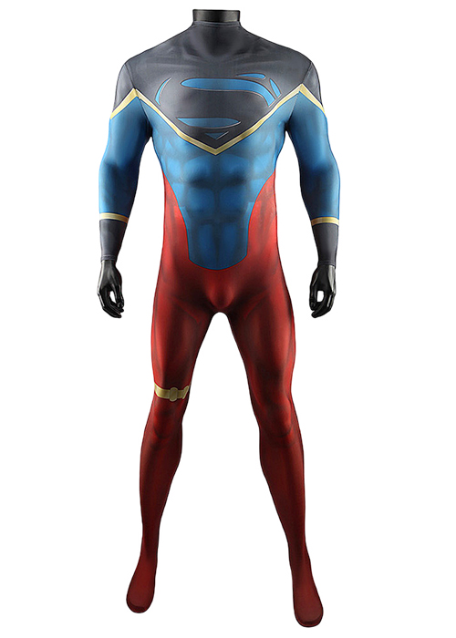 Young Justice Superboy Costume Cosplay Bodysuit Ver. 3 For Adult Kid