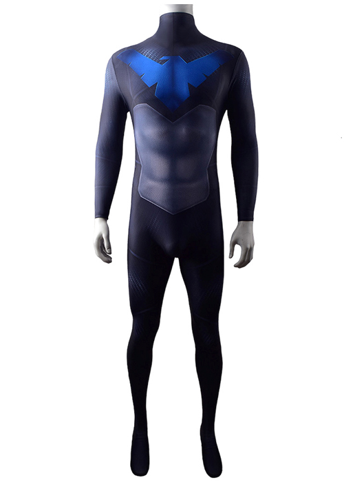 Nightwing Costume Cosplay Dick Grayson Bodysuit for Adult Kid