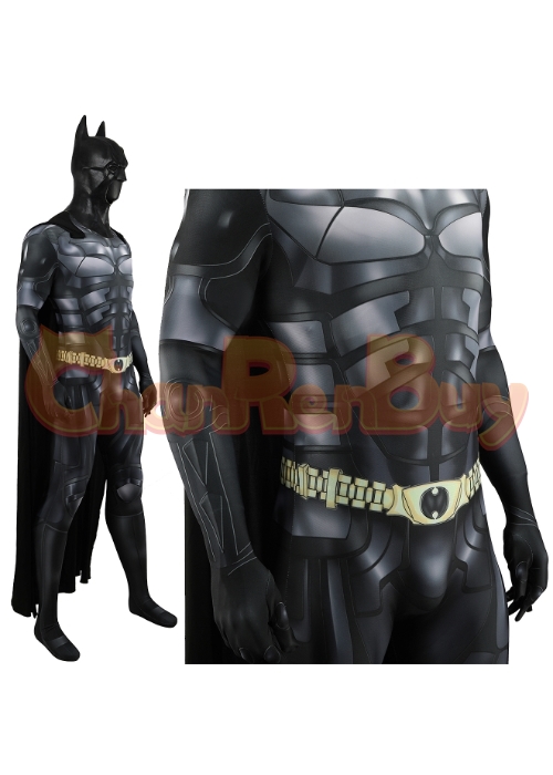 The Dark Knight Bruce Costume Cosplay Bodysuit for Adult Kid