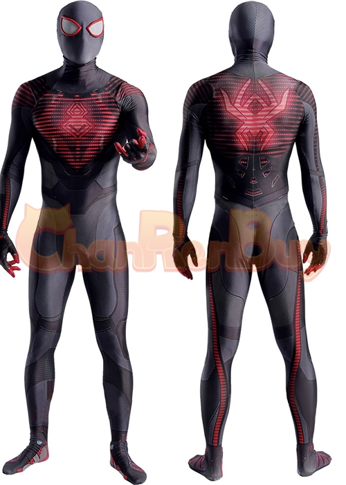 Spider- Man Costume Cosplay Miles Morales Bodysuit Ver.5 for Adult Kid