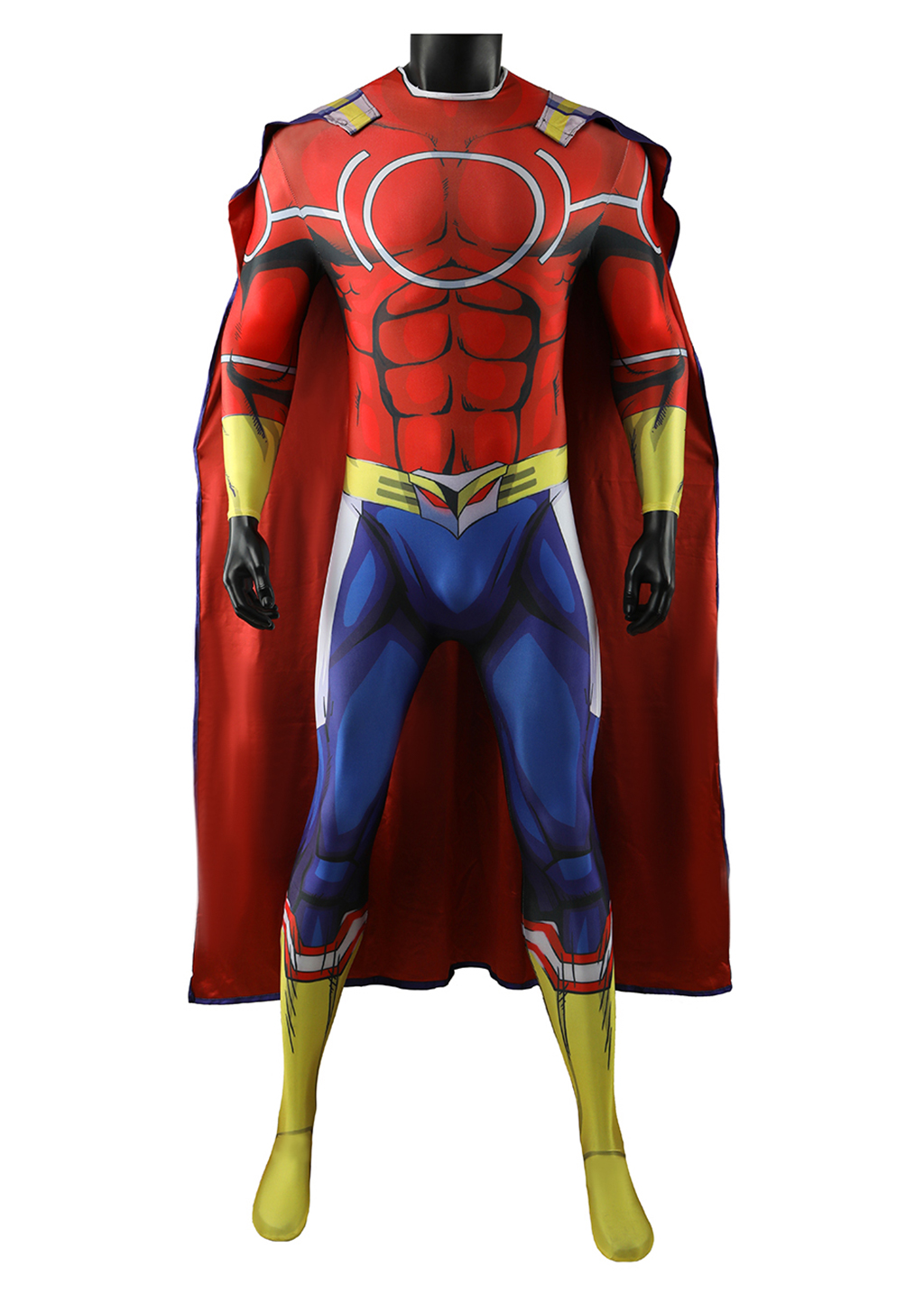 All Might Costume My Hero Academia Bodysuit Cosplay for Adult Kids