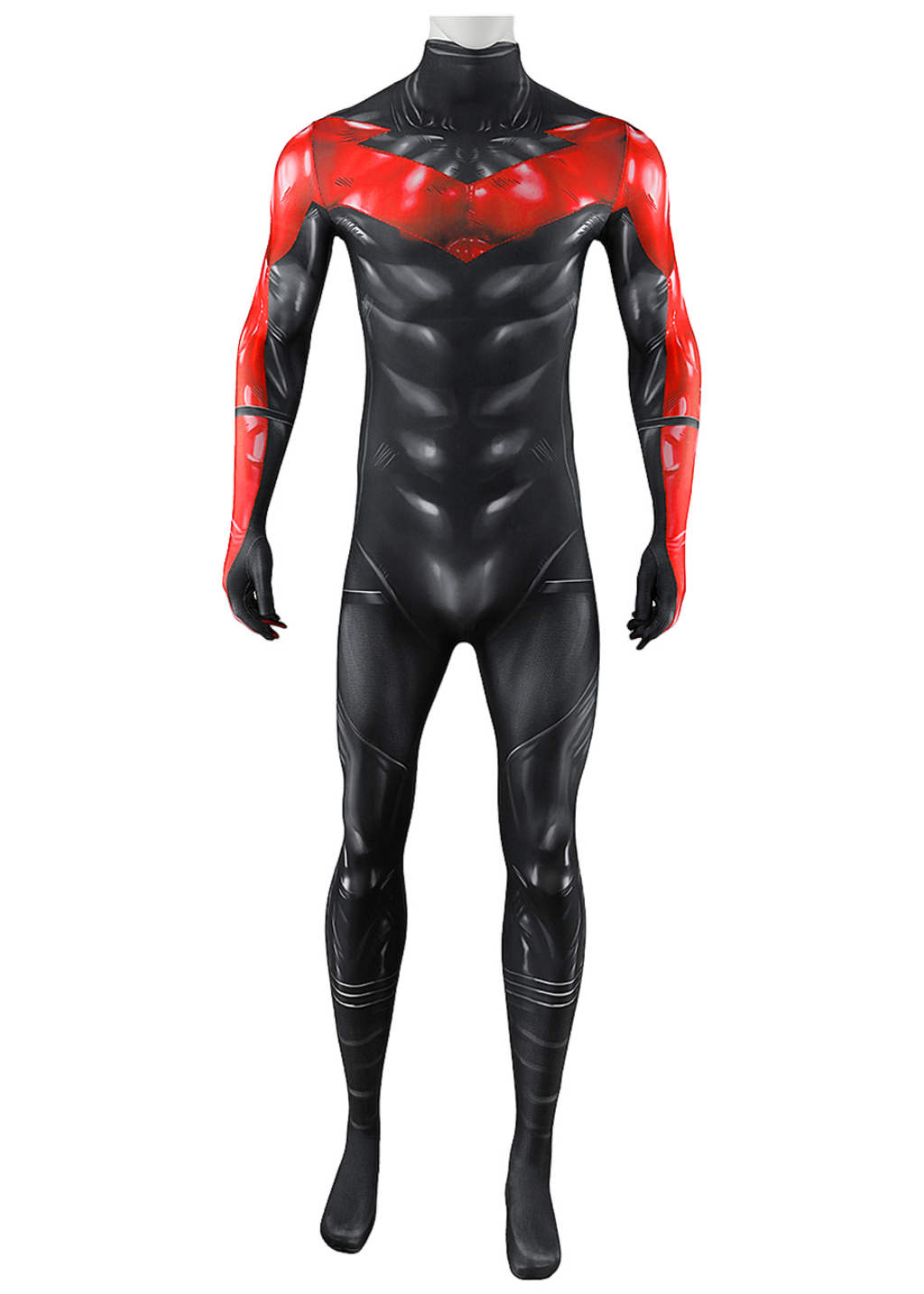 Nightwing Costume Bodysuit Bat Style Superhero Hush Cosplay for Adult Kids