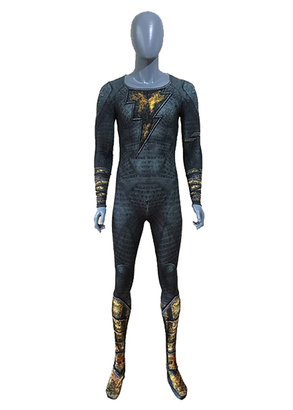 Black Adam Costume Bodysuit Cosplay for Adult Kids Ver.2