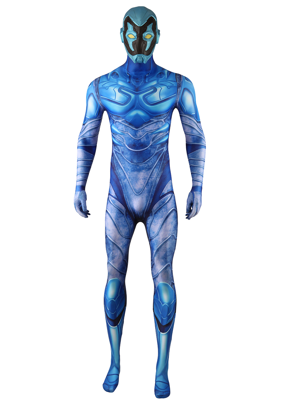 Blue Beetle Costume Bodysuit Cosplay for Adult Kids Ver.1