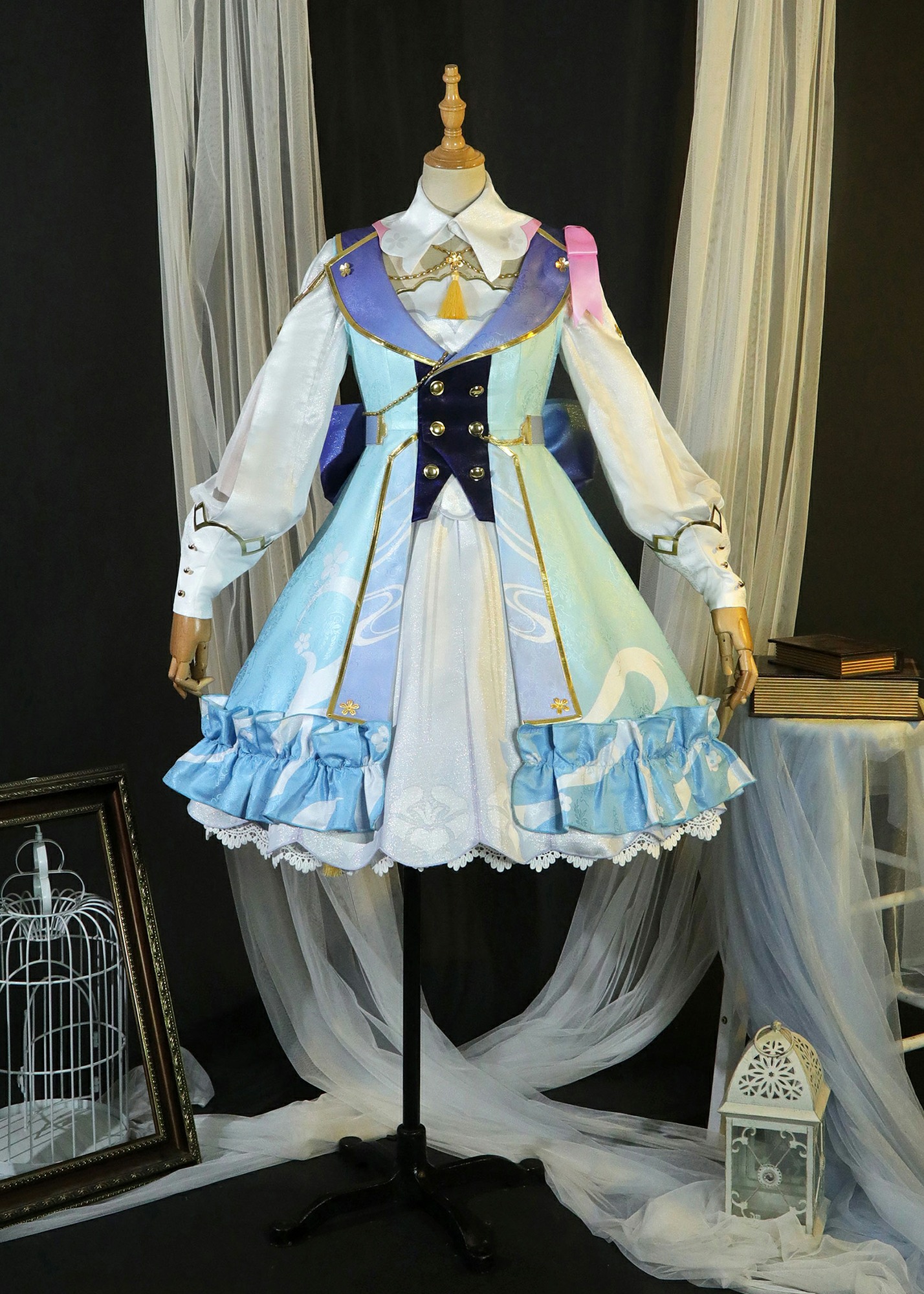 Kamisato Ayaka Costume Genshin Impact Springbloom Missive Cosplay Suit