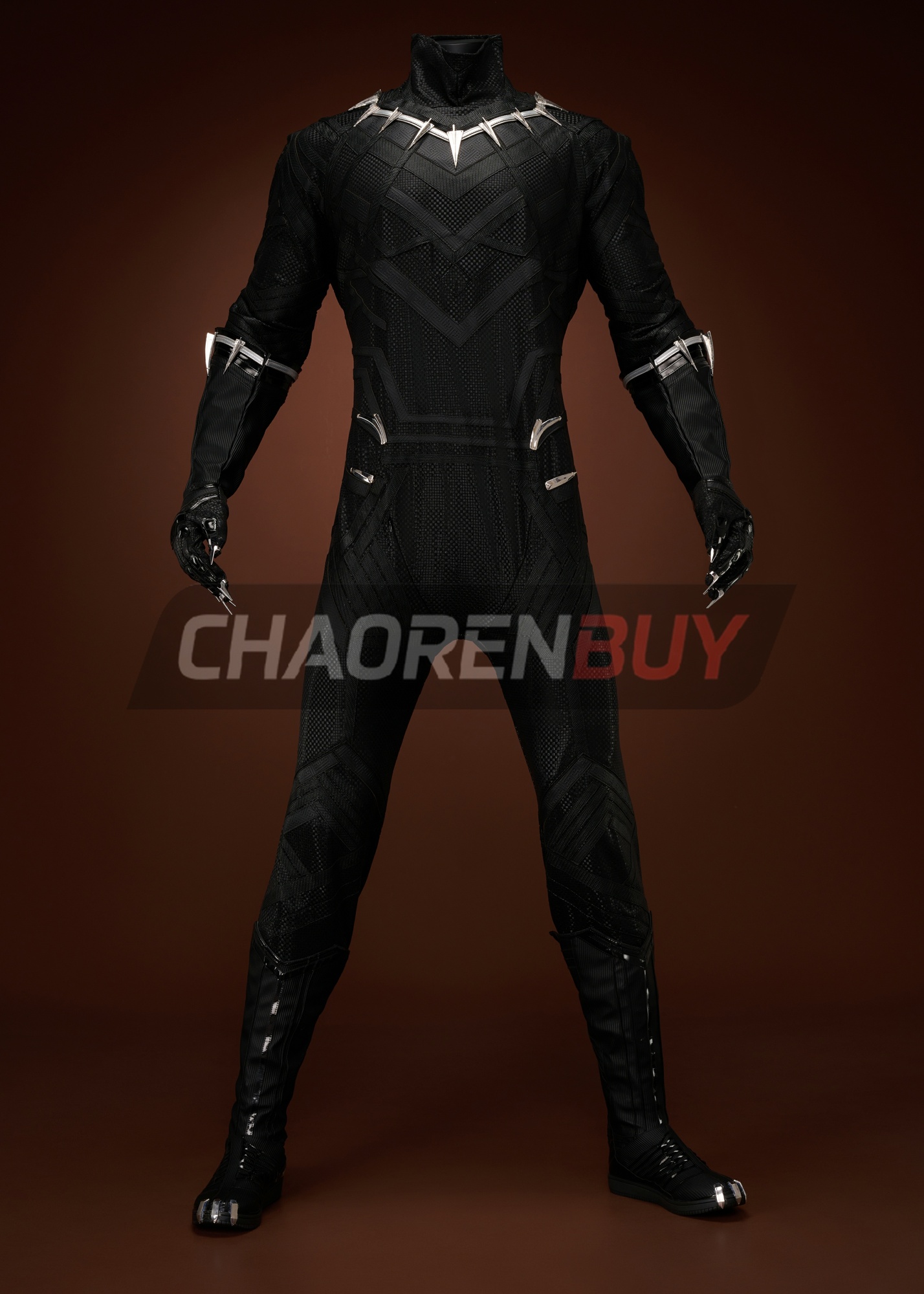 Black Panther Costume T'Challa Suit Cosplay Top Level
