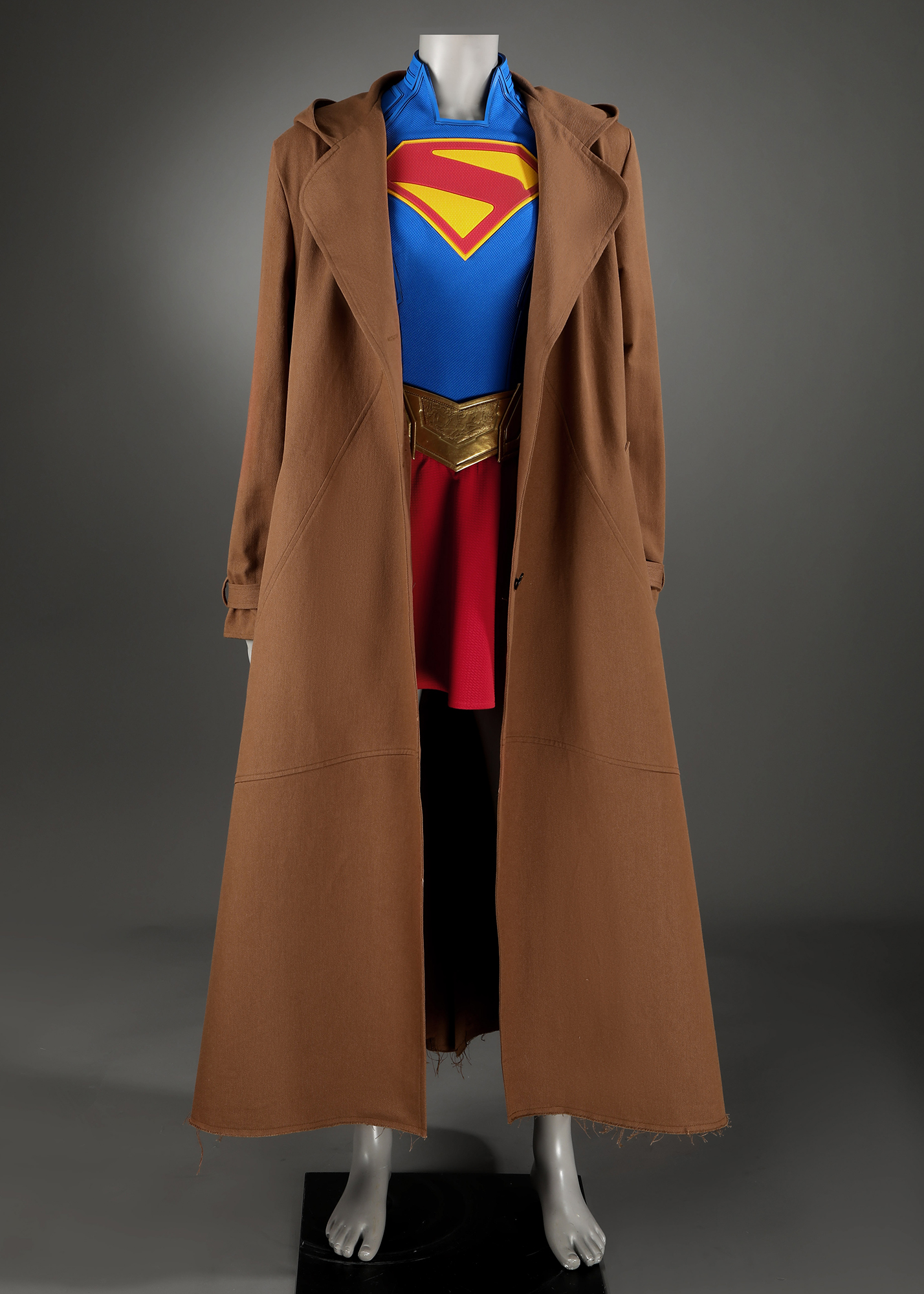 Superhero Man Girl Costume Suit Cosplay Woman with Coat