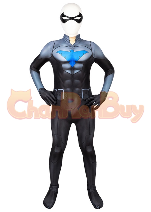 Nightwing Costume Bodysuit Cosplay Suit Kids Size