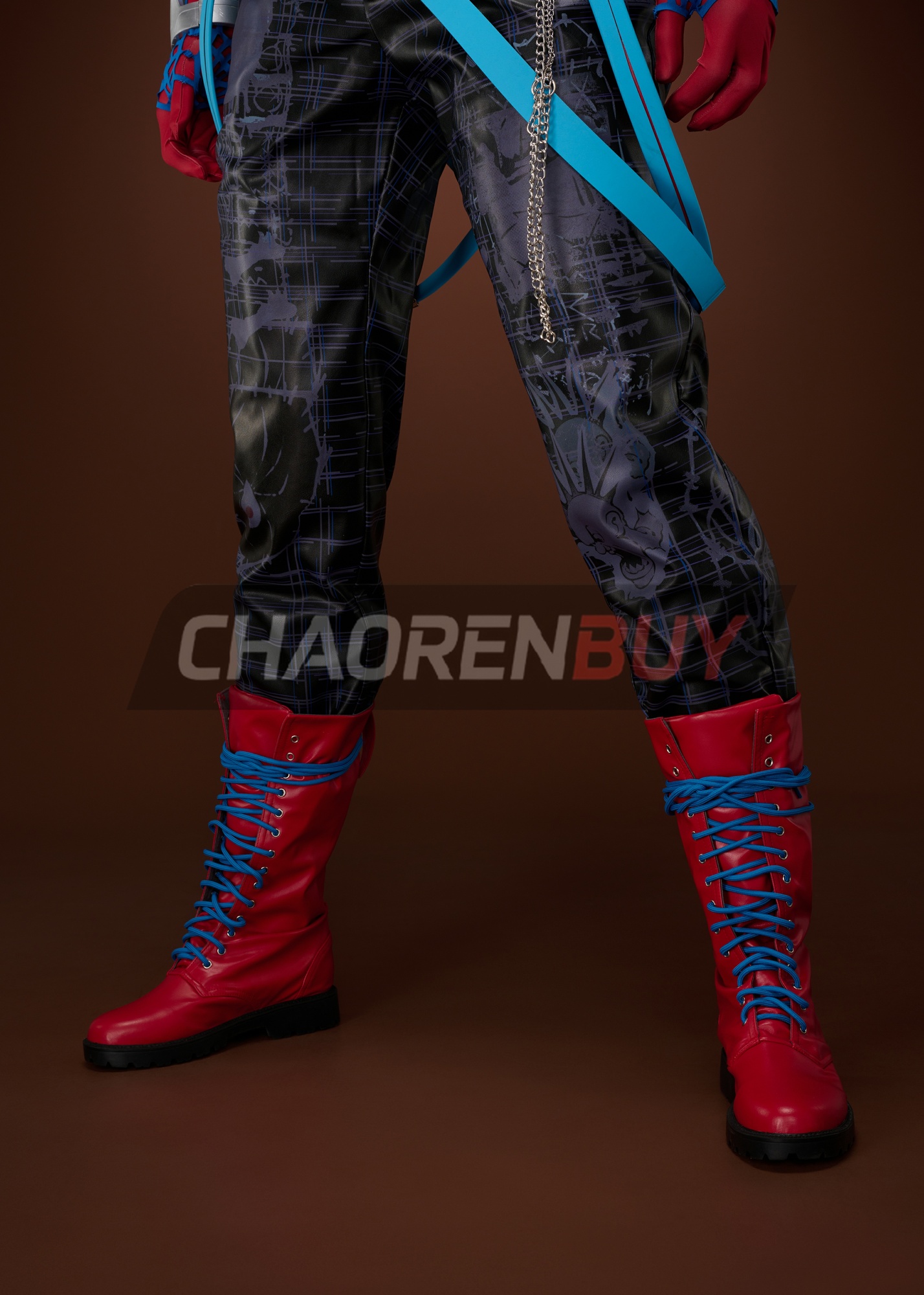 Spider-Punk Costume Spider-Man: Into the Spider-Verse Hobart Brown Suit Cosplay Upgrade Ver 2