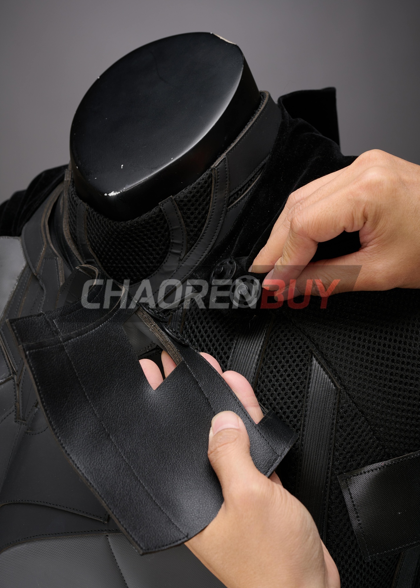 Superhero Bat Style Man Costume Bruce Wayne Suit Cosplay Top Level