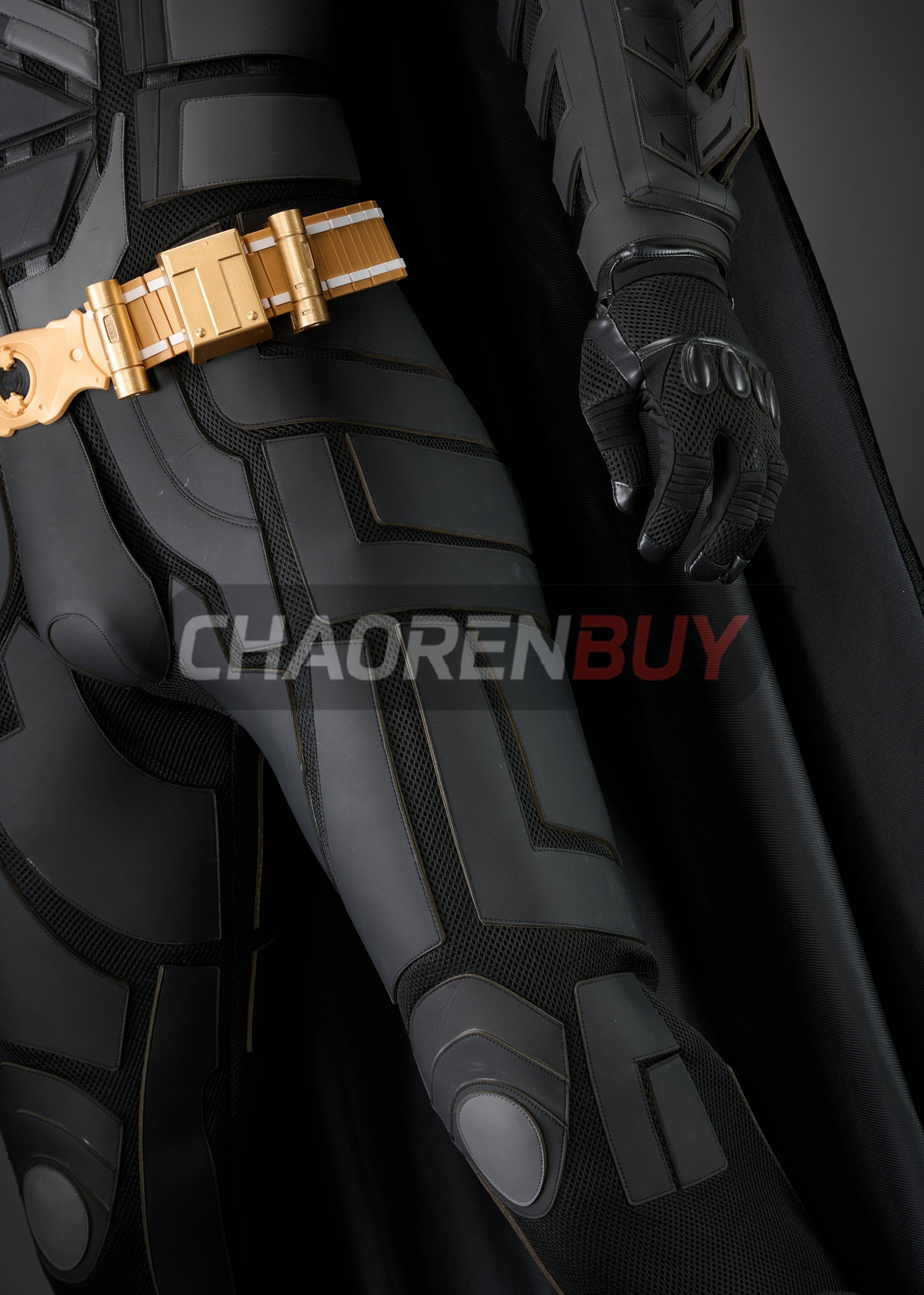 Superhero Bat Style Man Costume Bruce Wayne Suit Cosplay Top Level