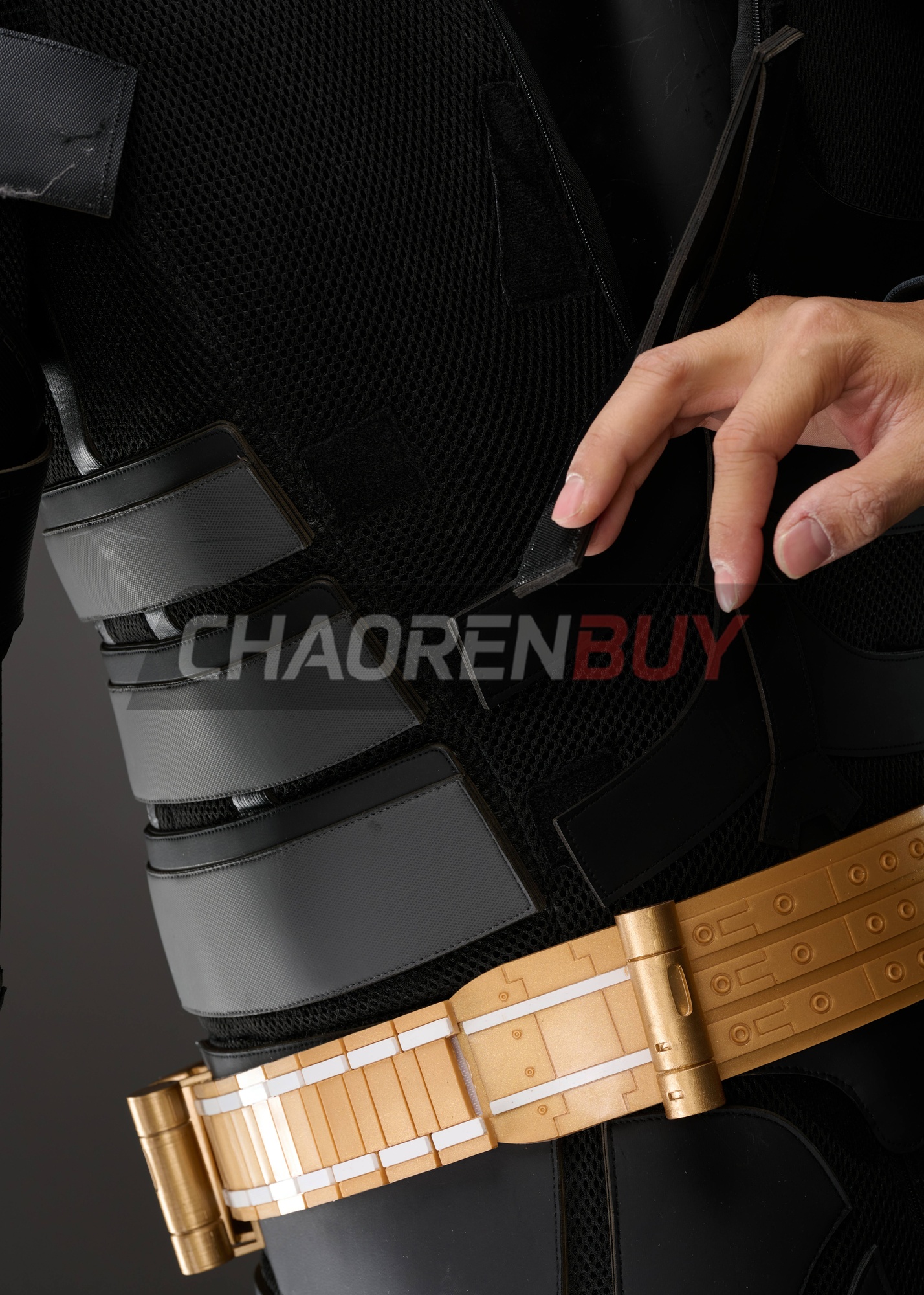 Superhero Bat Style Man Costume Bruce Wayne Suit Cosplay Top Level