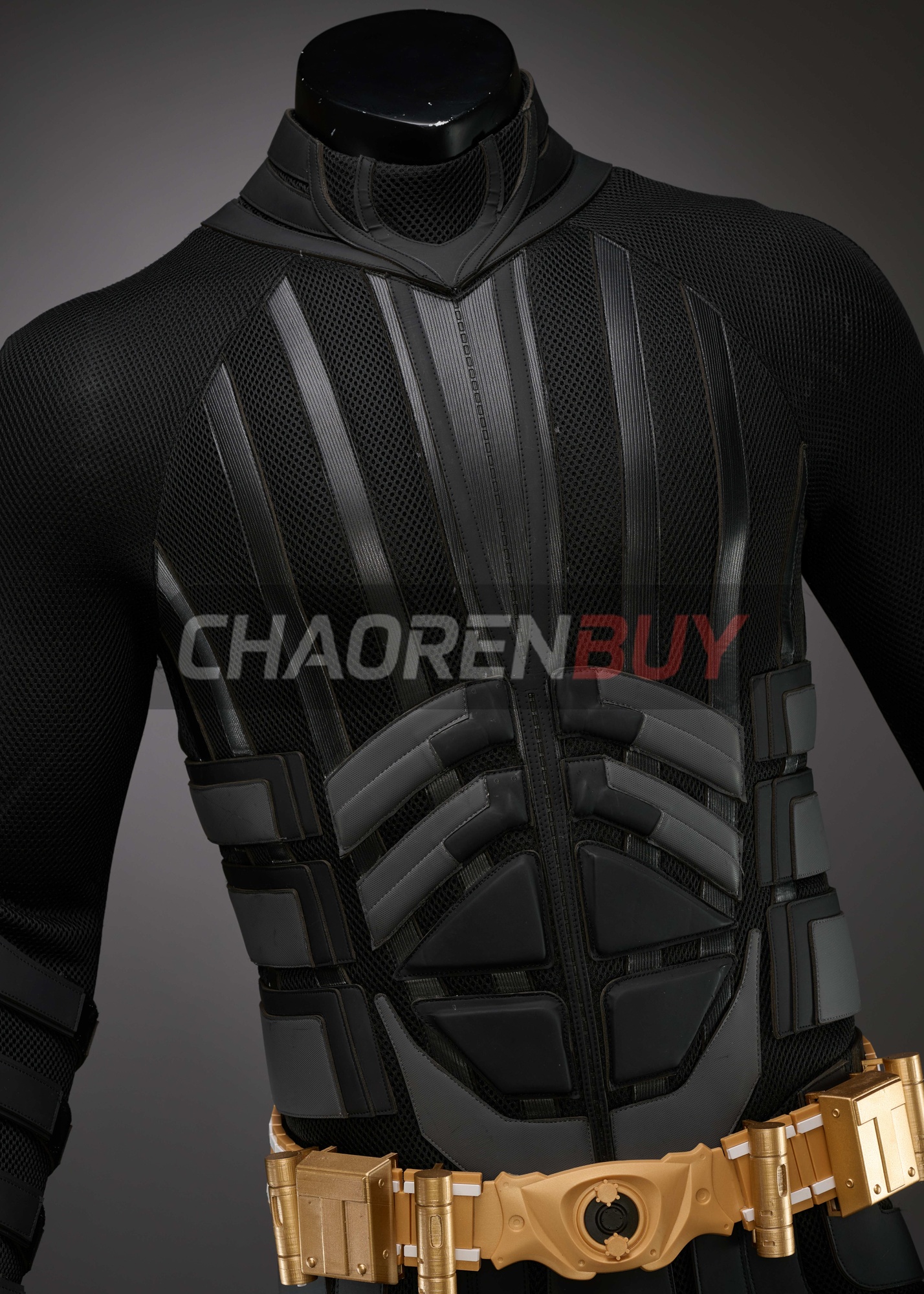 Superhero Bat Style Man Costume Bruce Wayne Suit Cosplay Top Level