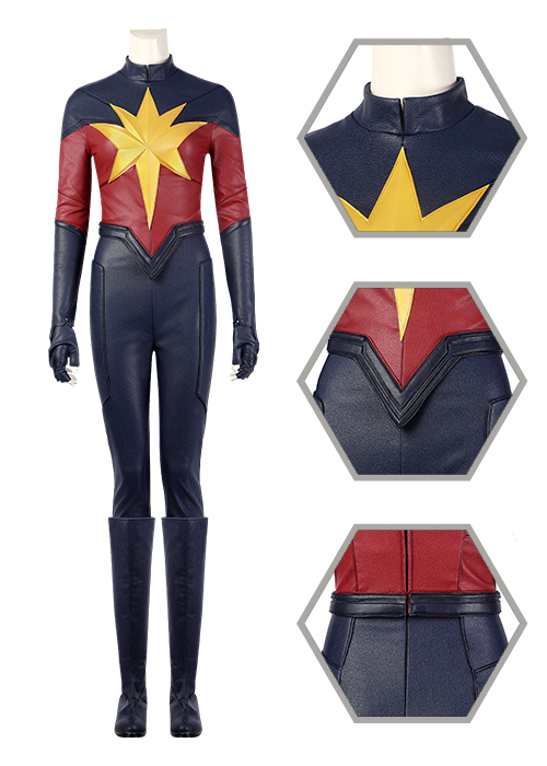 The Marvels2 Captain Marvel Costume Carol Danvers Cosplay Suit Ver.2