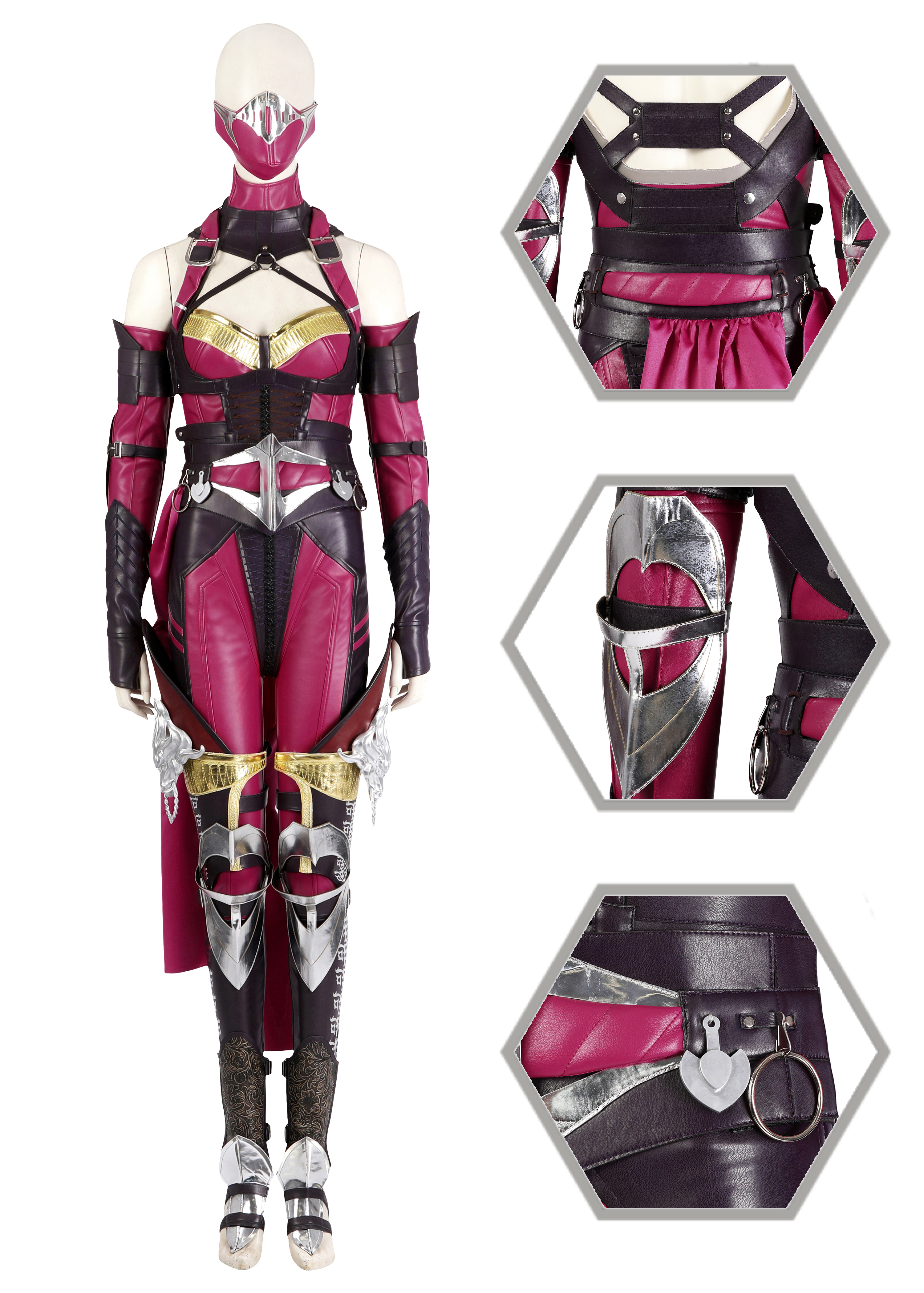 Mileena Costume Mortal Kombat 1 Suit Cosplay