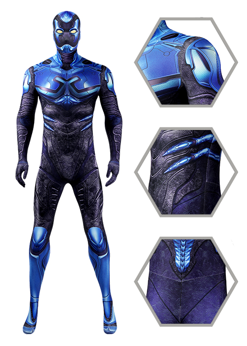 Blue Beetle Bodysuit Costume Jaime Reyes Suit Cosplay