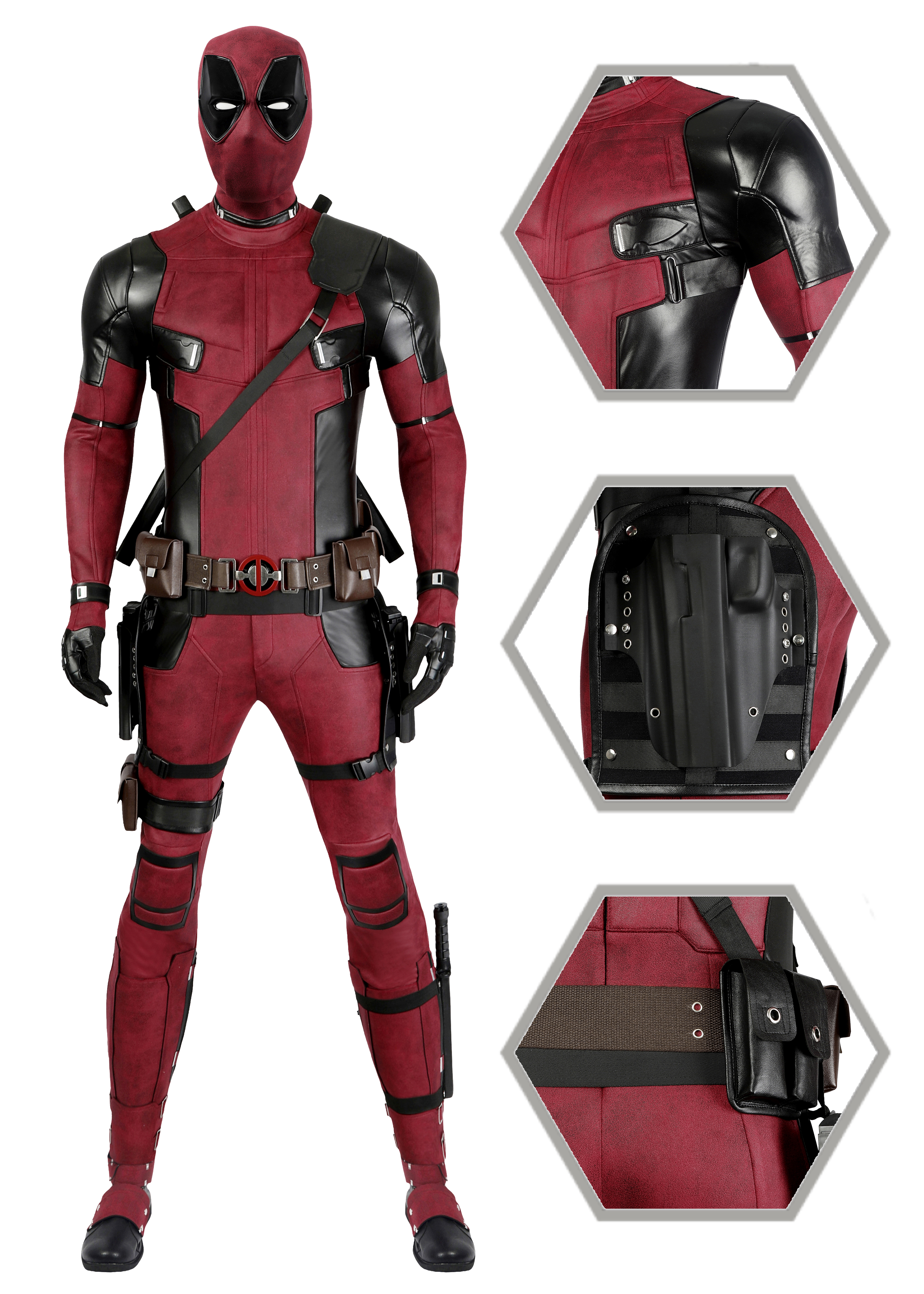 Deadpool Costume Wade Wilson Cosplay Suit
