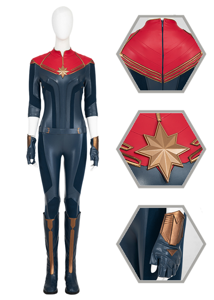 Captain Marvel Costume Carol Danvers The Marvels Suit Cosplay Ver.4