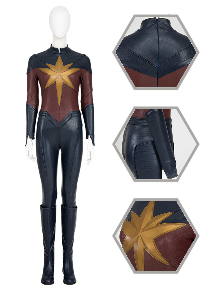 Captain Marvel Costume Carol Danvers The Marvels Suit Cosplay Ver.5