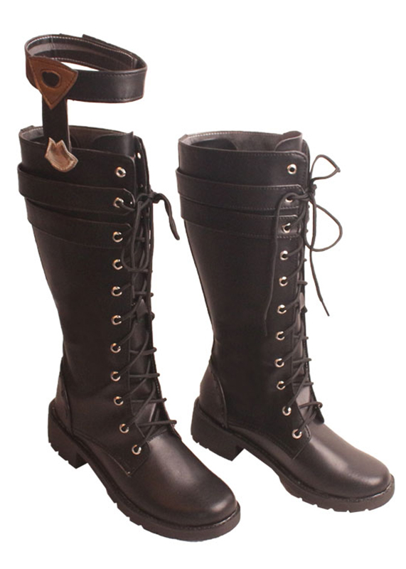 Lynette Shoes Genshin Impact Boots Cosplay Black Ver