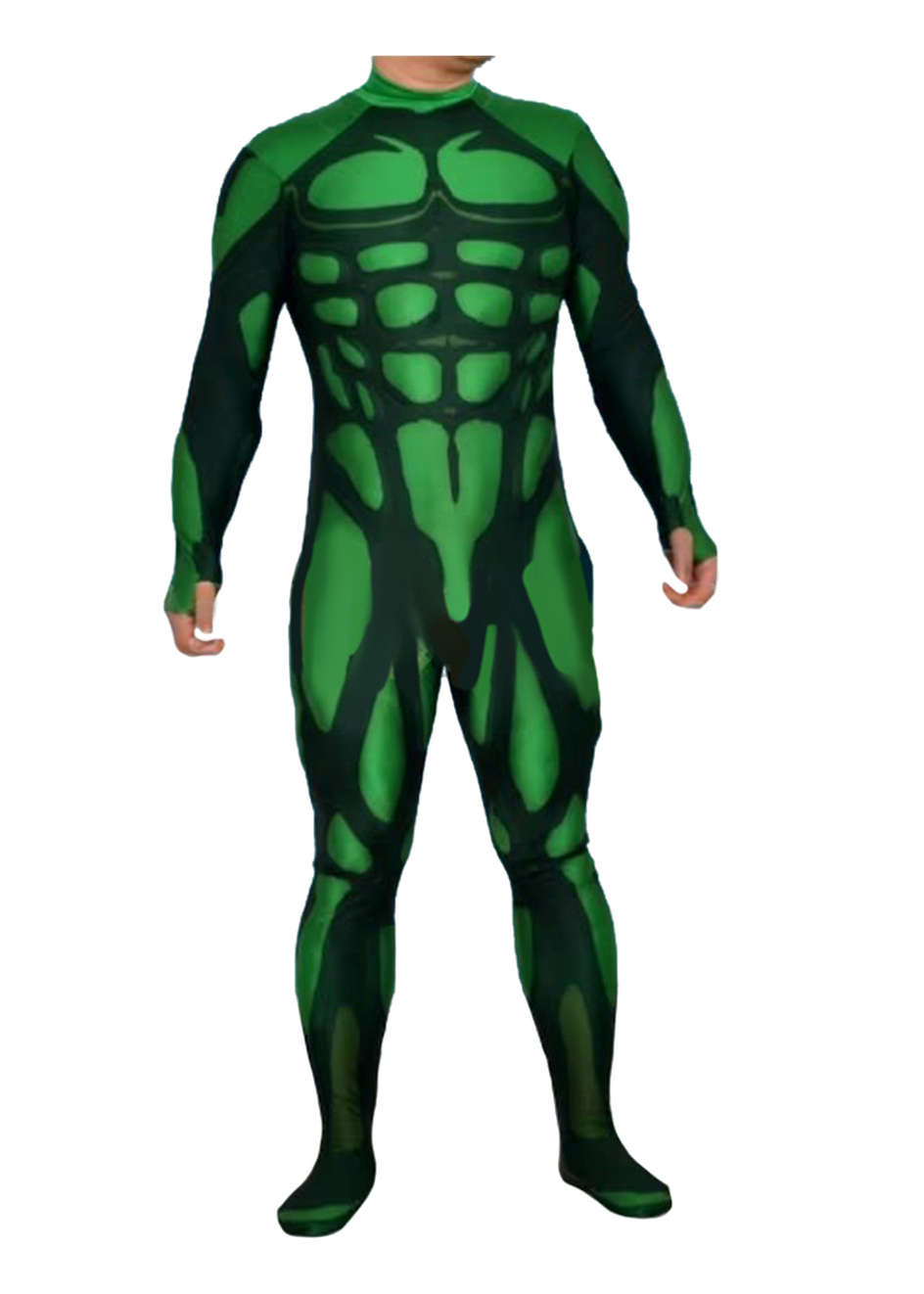 Green Muscle Suit Costume Bodysuit Cosplay