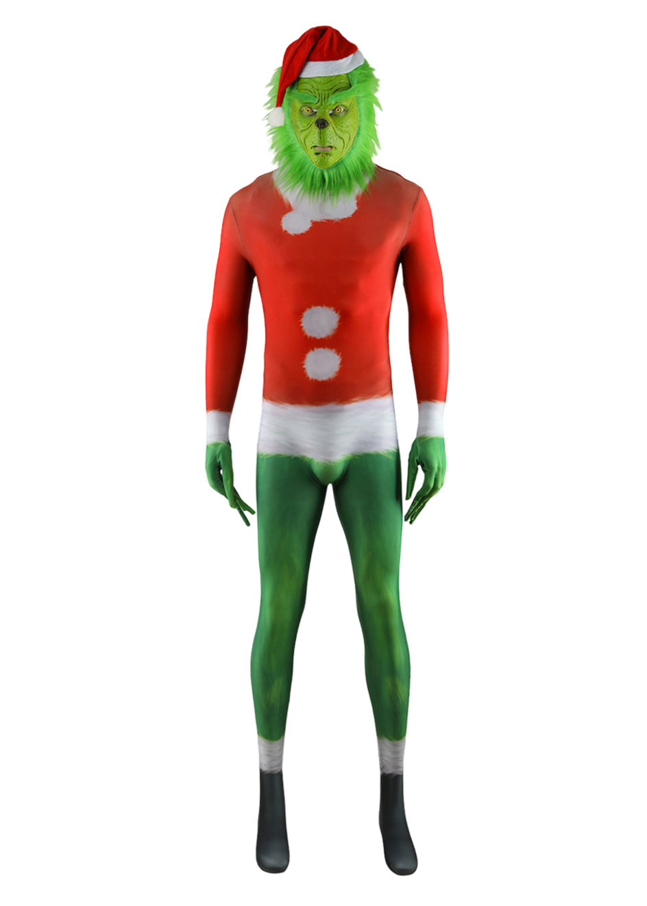 How the Grinch Stole Christmas Costume Grinch Bodysuit Cosplay