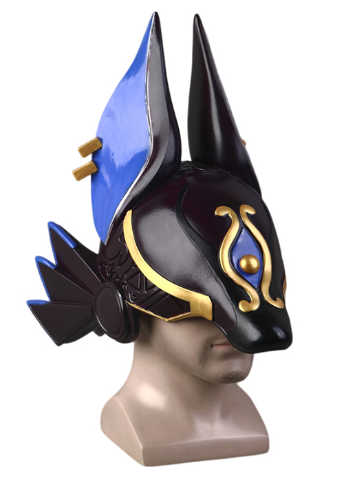 Genshin Impact Mask Cyno Headgear Cosplay Blue Ver