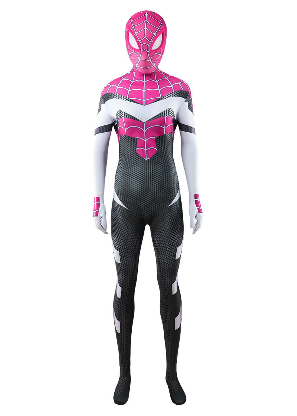 Spider-Man Across the Spider-Verse Costume Gwen Stacy Bodysuit Cosplay for Adult Kids Ver.1