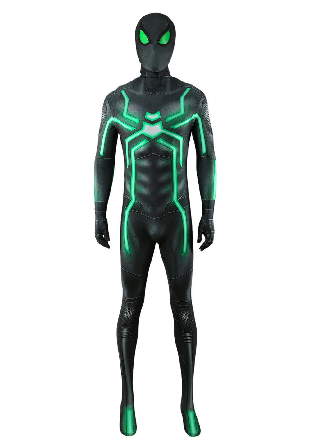 Marvel's Spider-Man Costume Spider-Man Stealth Bodysuit Green Cosplay for Adult Kids