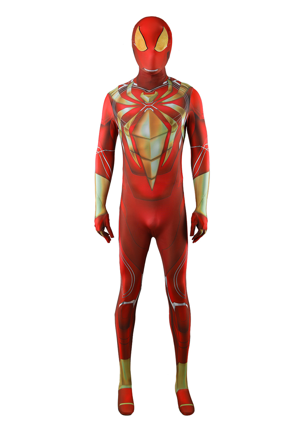 Iron Man Costume Bodysuit Cosplay for Adult Kids Ver.2