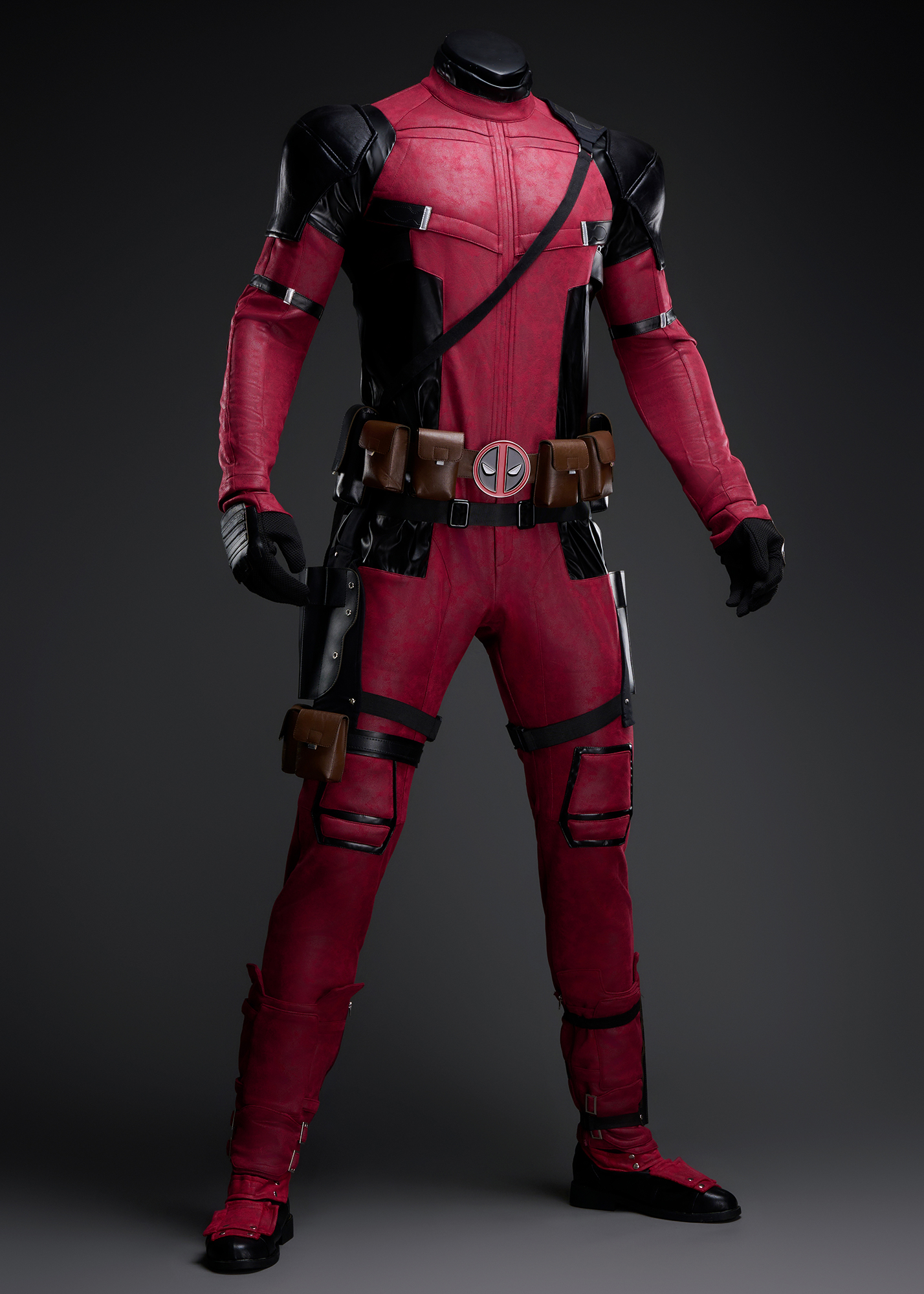 Deadpool 2 Costume Wade Wilson Suit Boots Cosplay