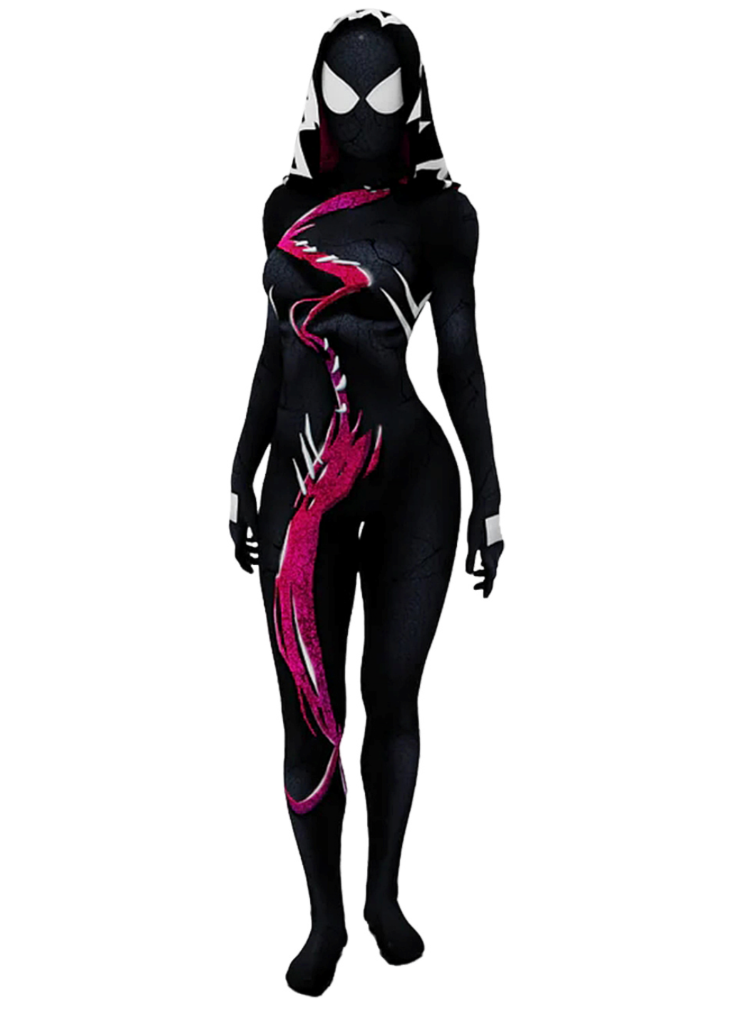 Spider Gwen Stacy Costume Venom Spider Bodysuit Cosplay for Adult Kids ...