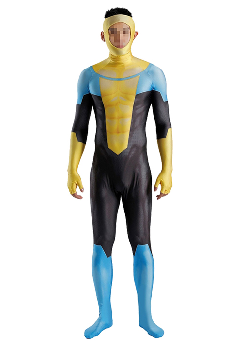 Invincible Costume Cosplay Mark Grayson Bodysuit for Adult Kid Ver.1