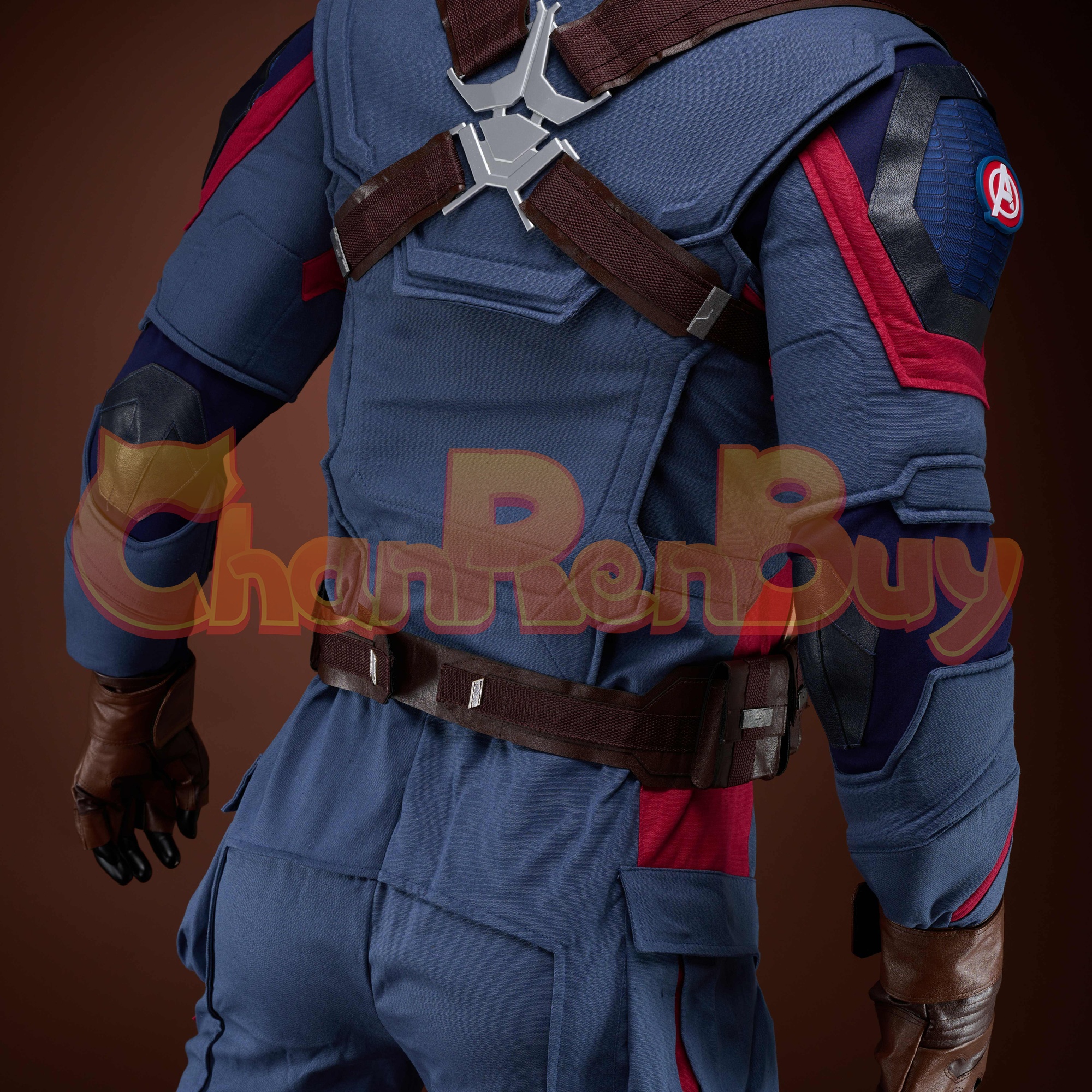 Captain America Costume Avengers Endgame Suit Cosplay Ver 1