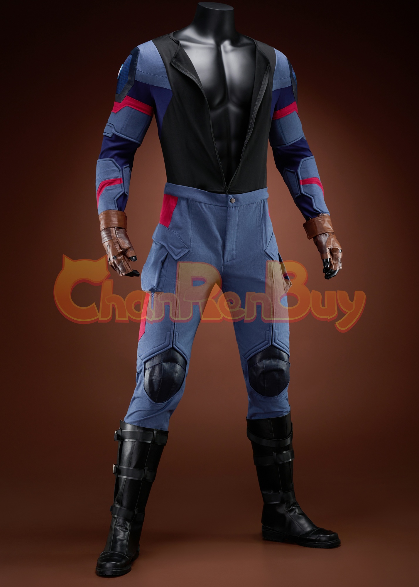 Captain America Costume Avengers Endgame Suit Cosplay Ver 1