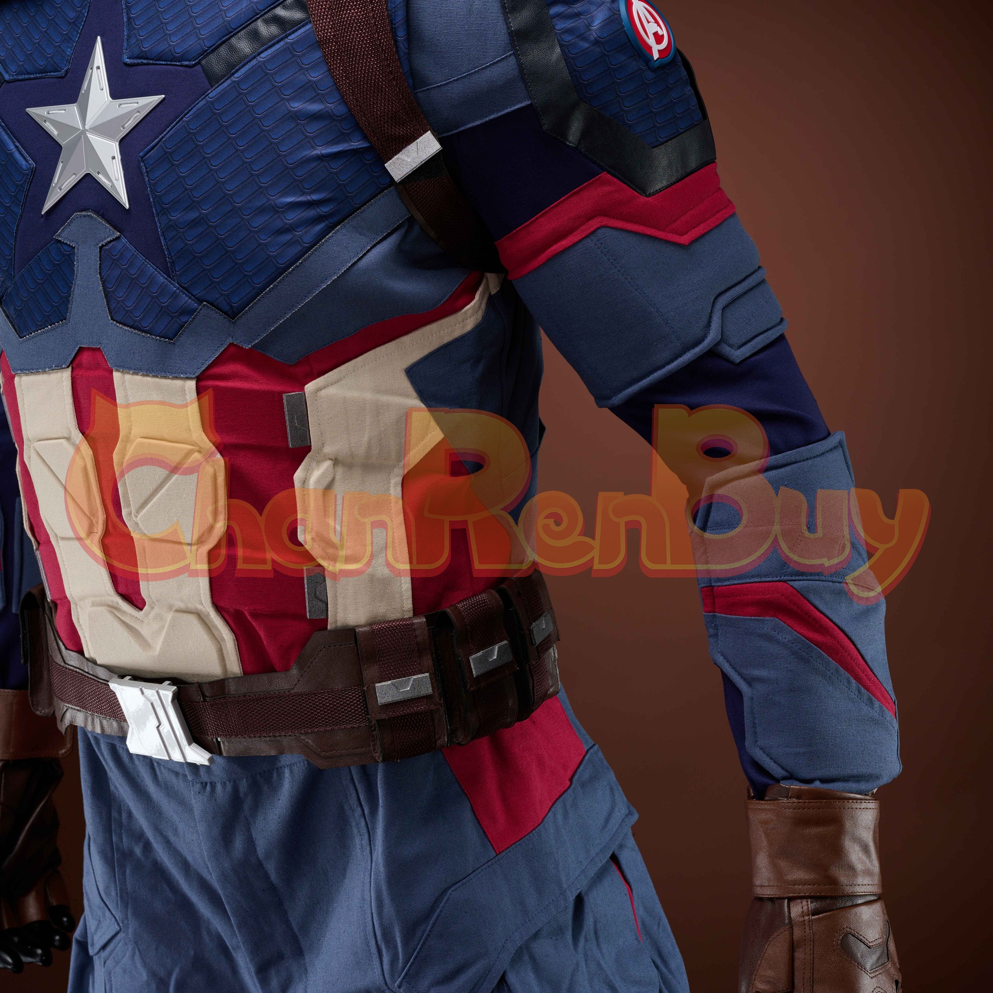 Captain America Costume Avengers Endgame Suit Cosplay Ver 1