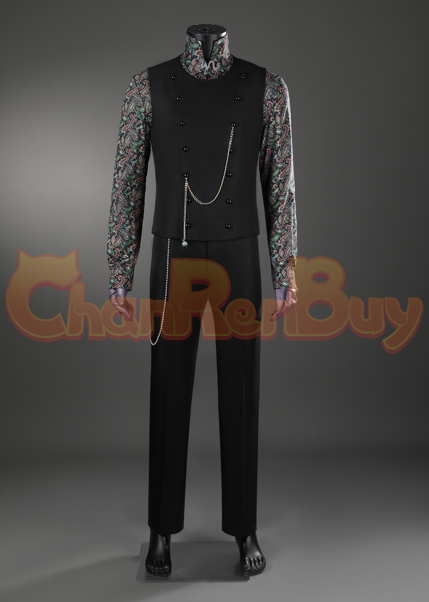 Willy Wonka Costume Charlie and the Chocolate Factory Suit Cosplay