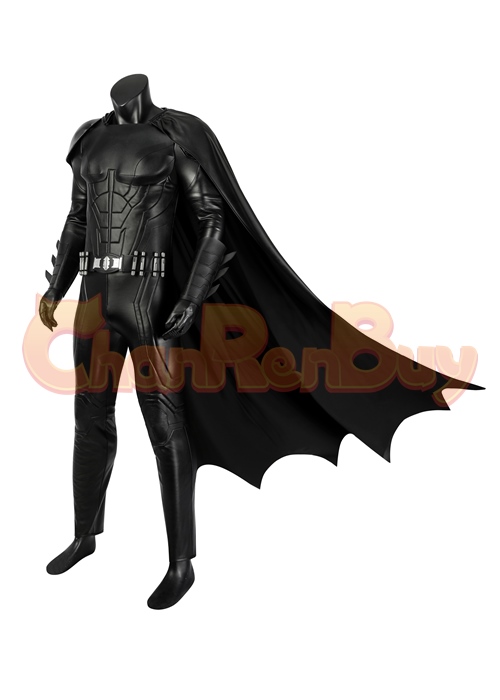 Bruce Wayne Costume Bat Style Man Suit Cosplay with Cloak