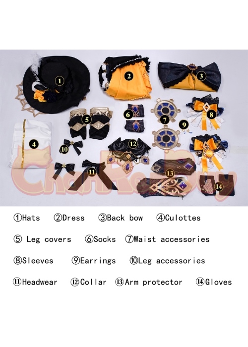 Genshin Impact Navia Costume Cosplay Suit