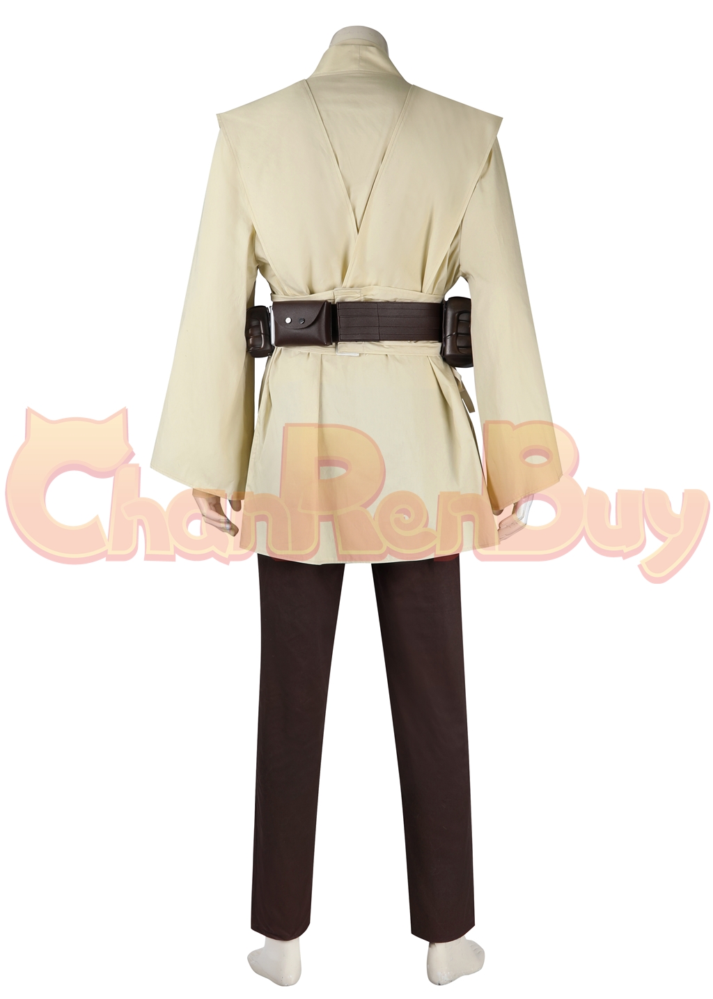 Qui-Gon jinn Costume Star Wars Episode I The Phantom Menace Suit Cosplay Ver.1
