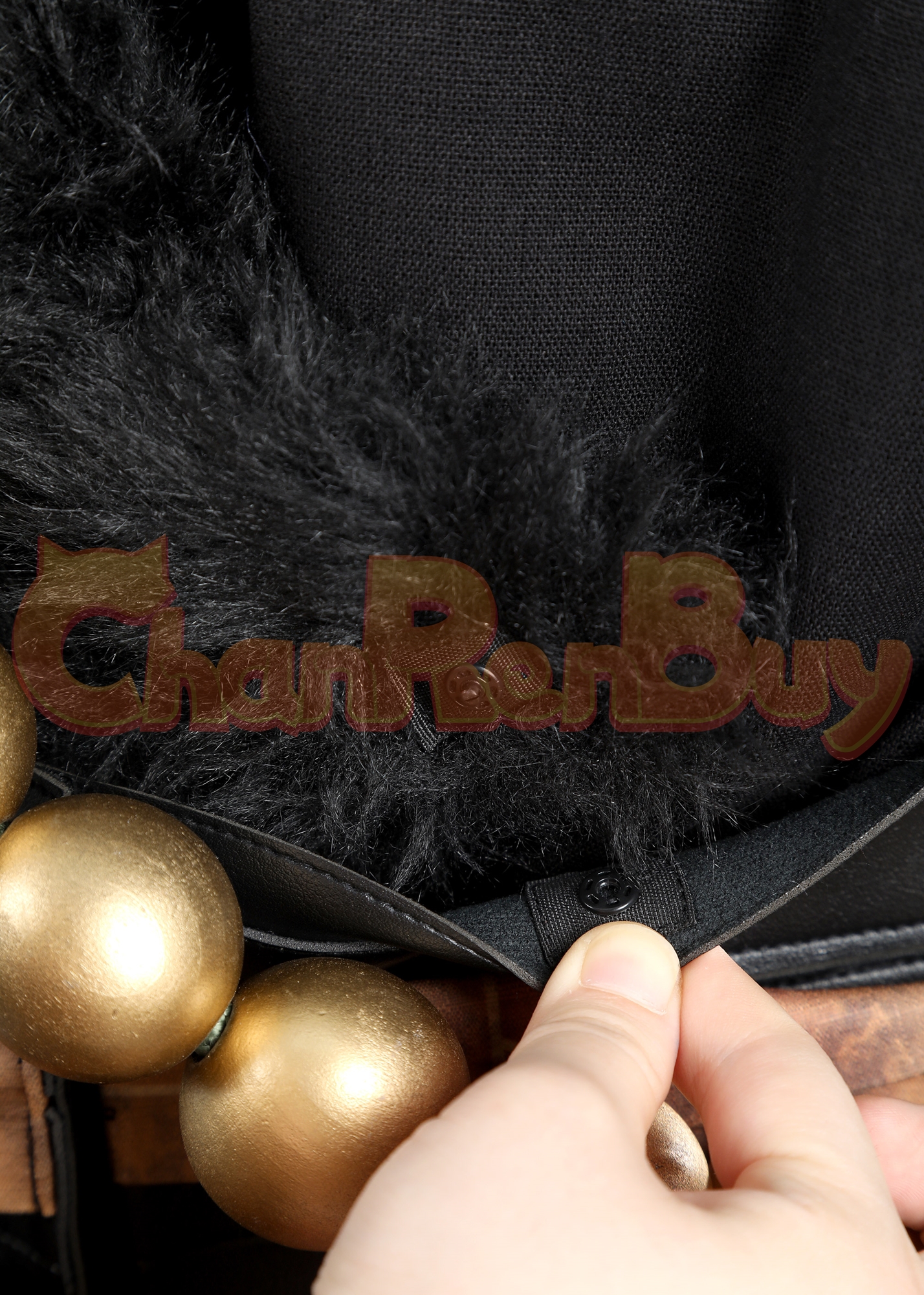 Ebongold Silk Robe Costume Black Myth: Wukong Suit Cosplay