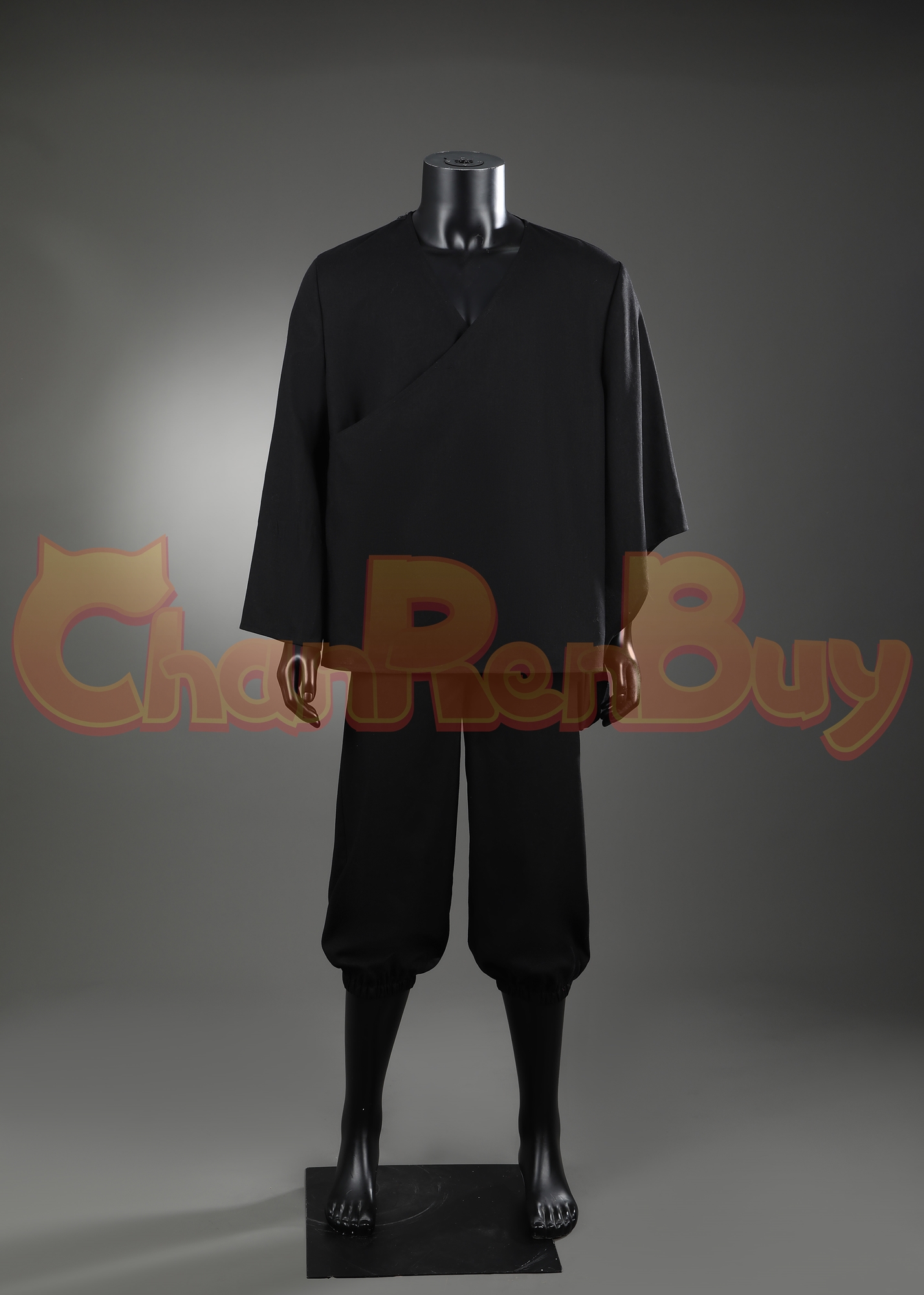 Ebongold Silk Robe Costume Black Myth: Wukong Suit Cosplay