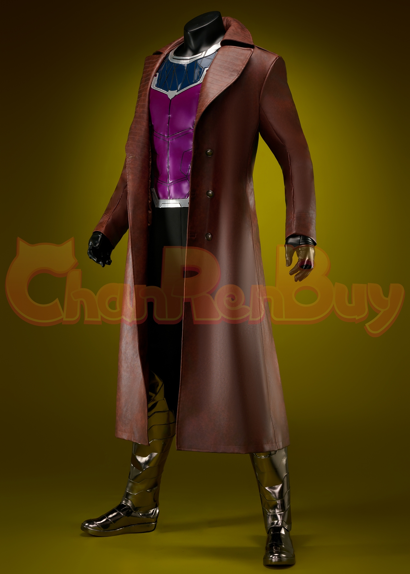 Gambit Costume Deadpool 3 Suit Cosplay with Shoes