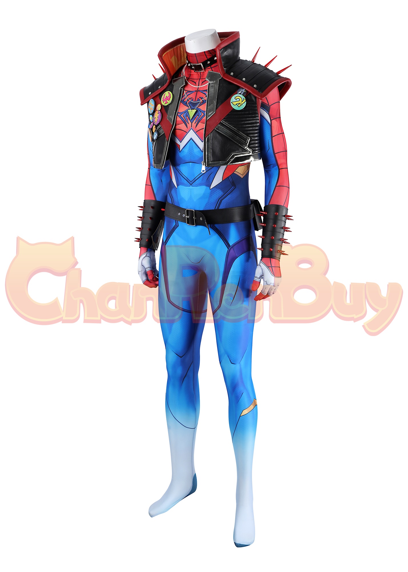 Spider Punk 2099 Costume Marvel Rivals Suit Cosplay